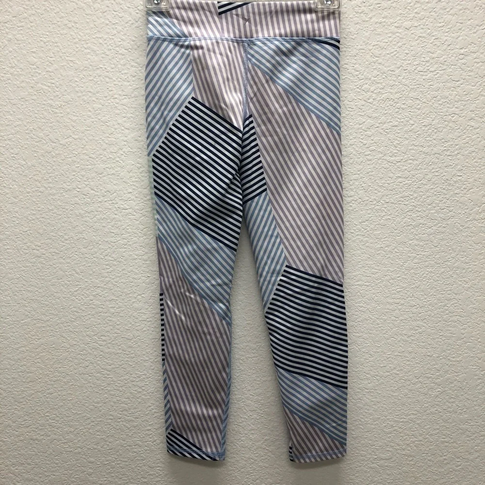 Old Navy Active Girls Med 8 Sport Striped Leggings